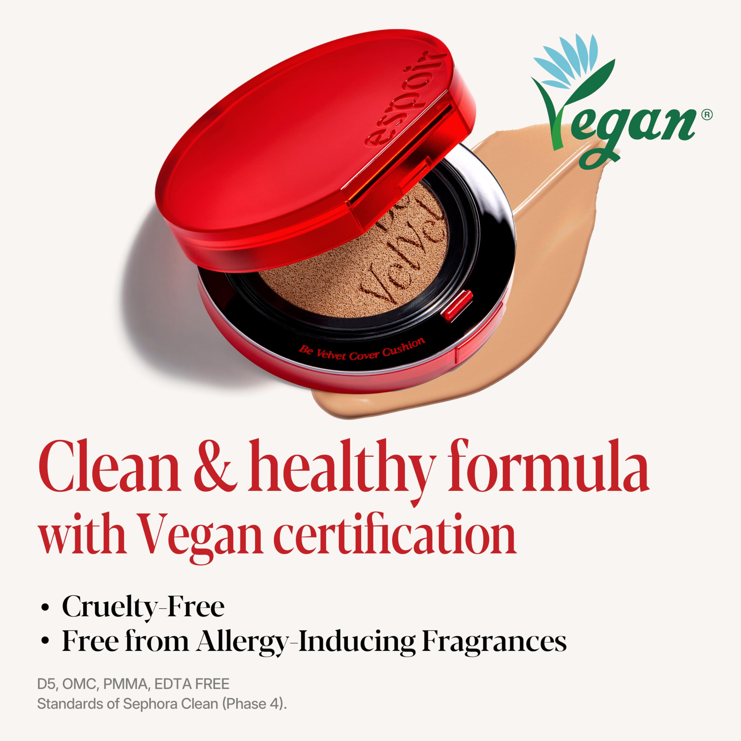 Velvet Cushion Foundation – Lightweight Long-Wear Ivory